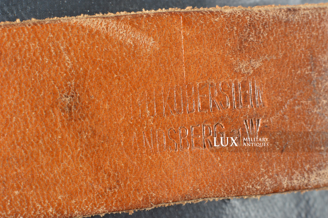 Very rare porte chargeurs de G43/K43 en toile cirée bleue, « Otto Koberstein 1944 » - photo 15