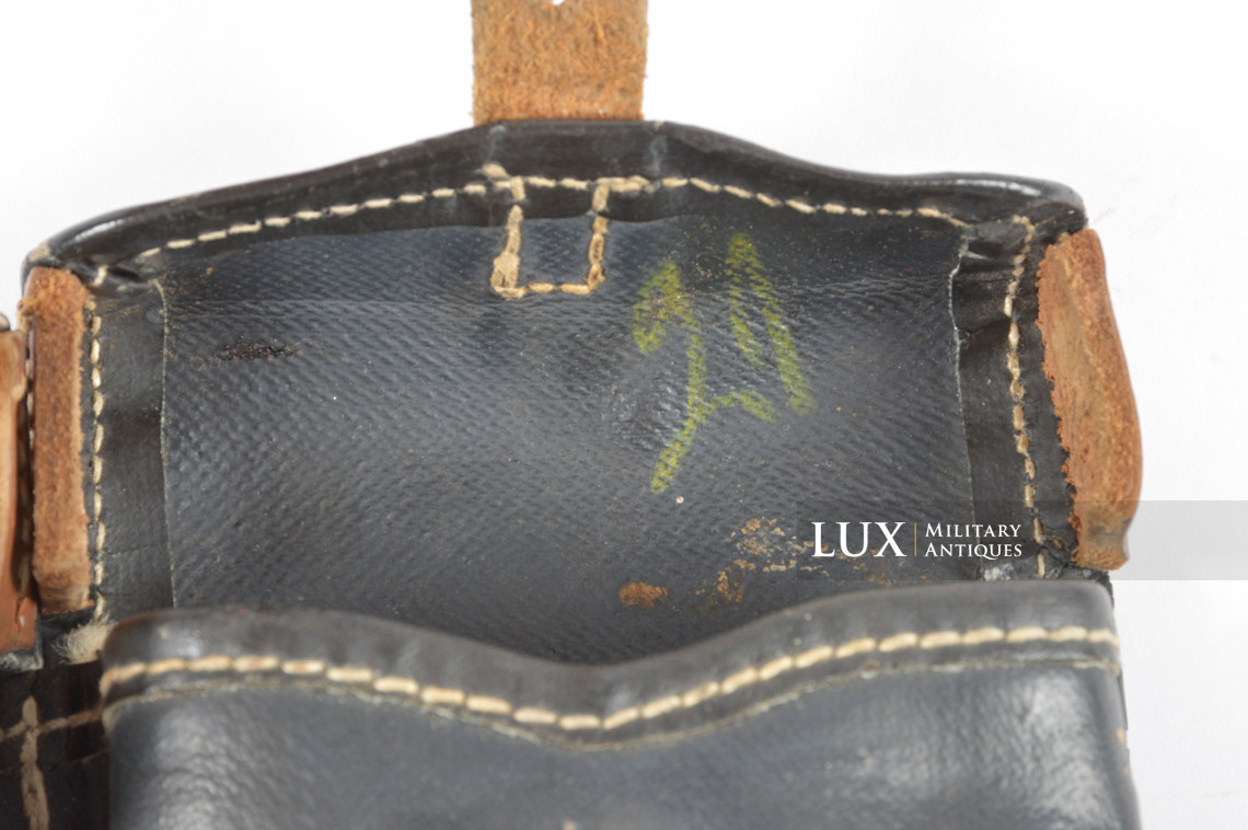 Very rare porte chargeurs de G43/K43 en toile cirée bleue, « Otto Koberstein 1944 » - photo 24