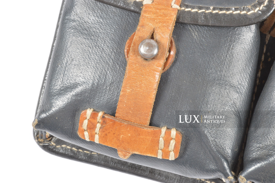 Very rare porte chargeurs de G43/K43 en toile cirée bleue, « Otto Koberstein 1944 » - photo 7