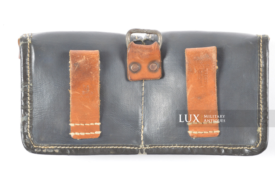 Very rare porte chargeurs de G43/K43 en toile cirée bleue, « Otto Koberstein 1944 » - photo 9