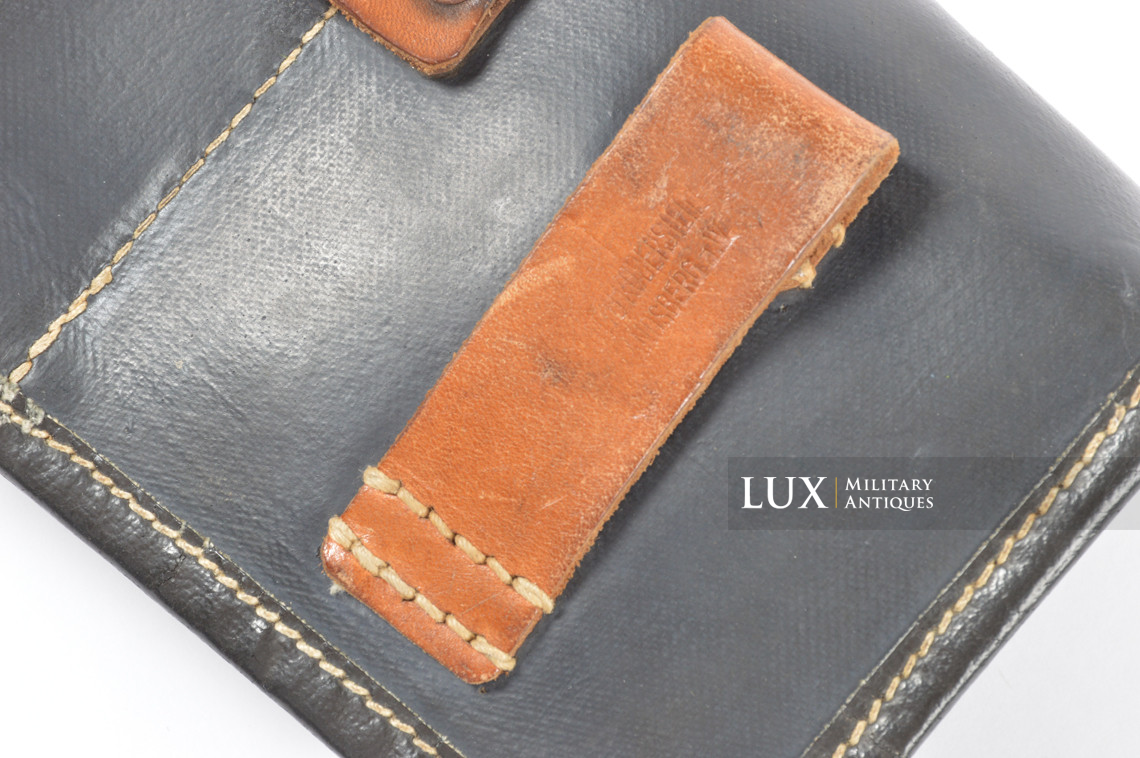 Very rare porte chargeurs de G43/K43 en toile cirée bleue, « Otto Koberstein 1944 » - photo 14