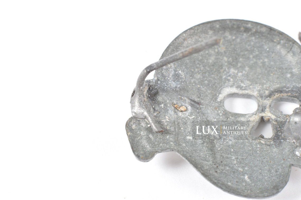 Très rare tête de mort Waffen-SS de casquette,« fabrication belge » - photo 12