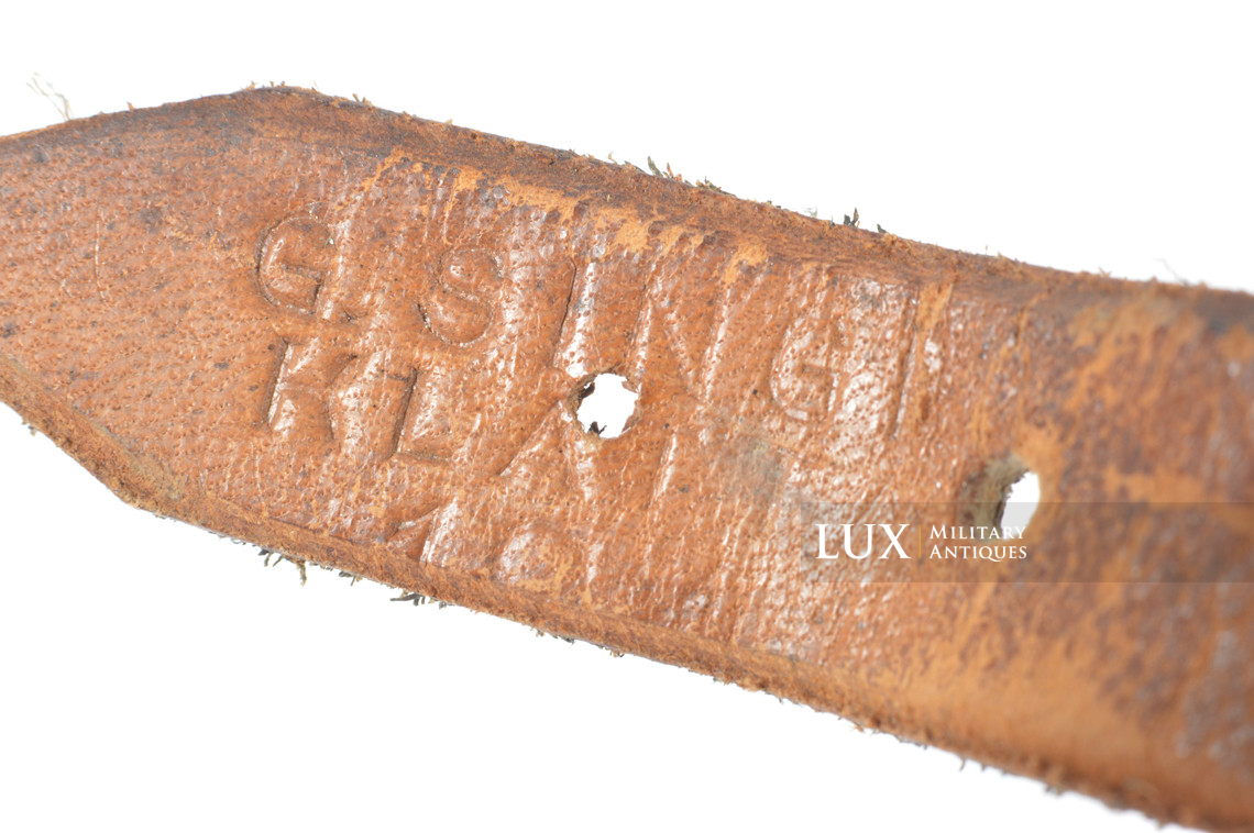 German helmet chinstrap, « G. SINGER KLATTAU 1941 » - photo 14