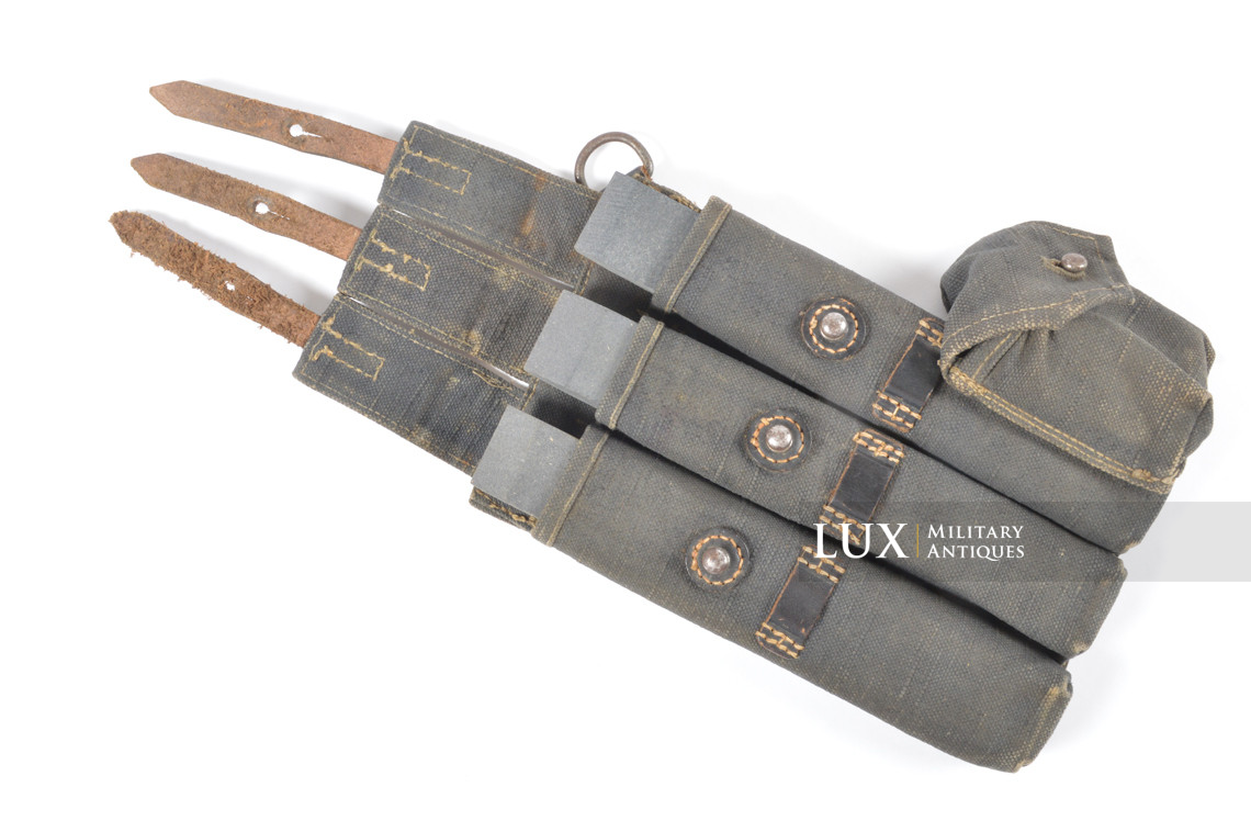 Early pair of MP38/40 pouches in grey canvas, « bdr41/42 » - photo 22