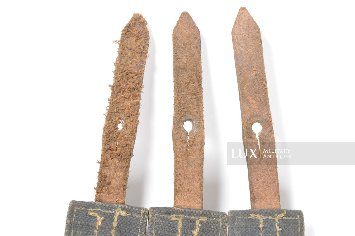 Early pair of MP38/40 pouches in grey canvas, « bdr41/42 » - photo 23