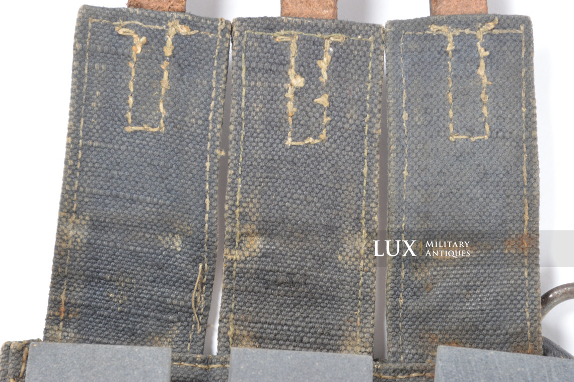 Early pair of MP38/40 pouches in grey canvas, « bdr41/42 » - photo 24
