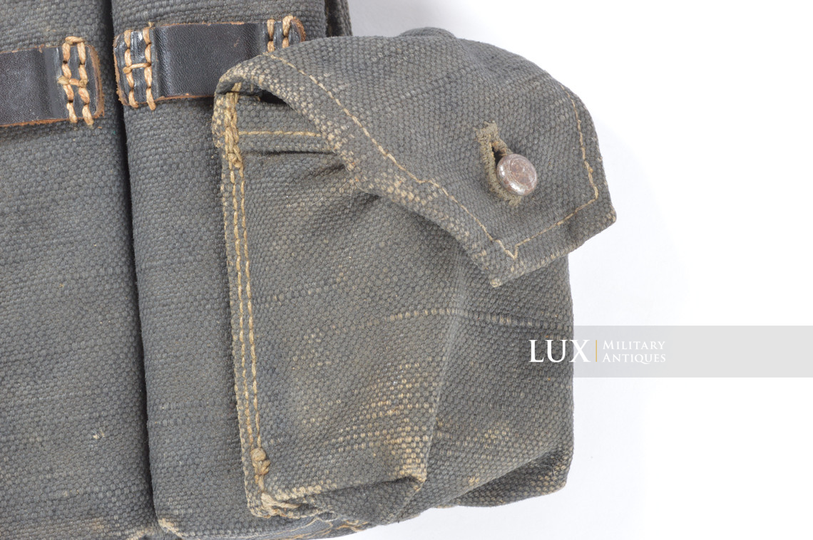 Early pair of MP38/40 pouches in grey canvas, « bdr41/42 » - photo 10