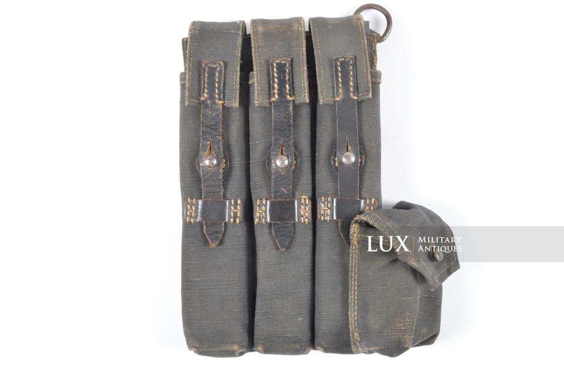 Early pair of MP38/40 pouches in grey canvas, « bdr41/42 » - photo 9