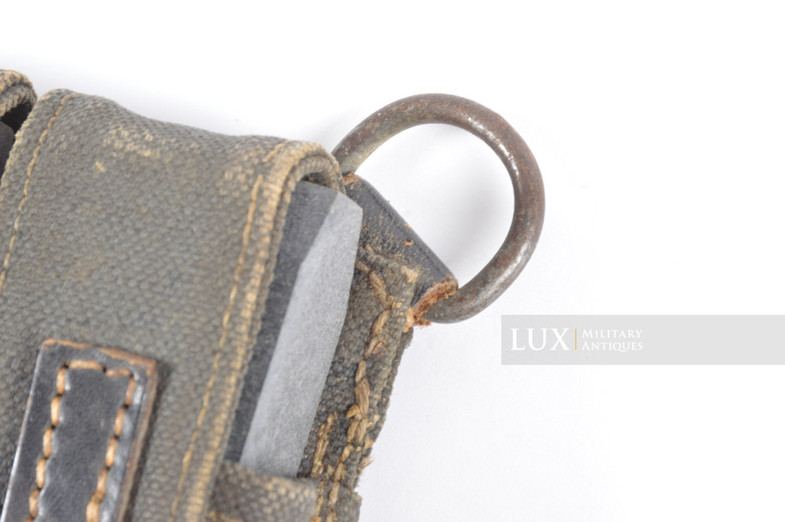 Early pair of MP38/40 pouches in grey canvas, « bdr41/42 » - photo 13