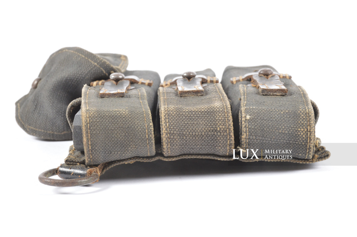 Early pair of MP38/40 pouches in grey canvas, « bdr41/42 » - photo 21
