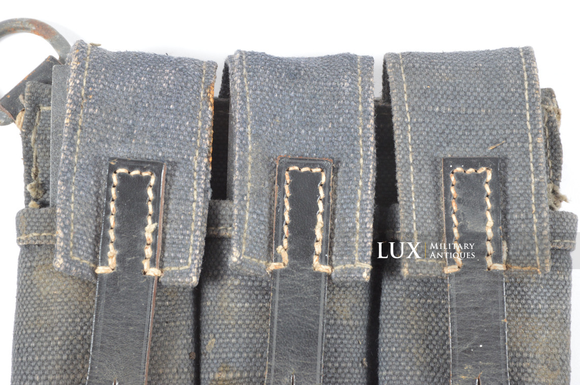 Early pair of MP38/40 pouches in grey canvas, « bdr41/42 » - photo 27