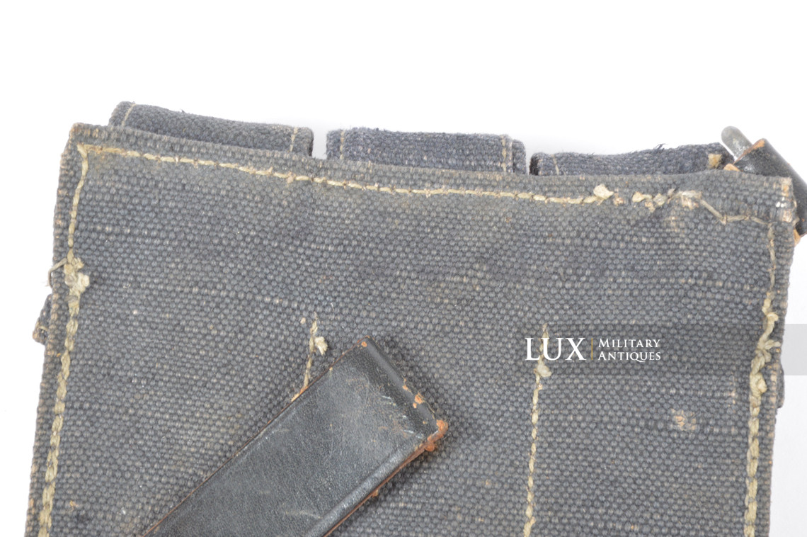 Early pair of MP38/40 pouches in grey canvas, « bdr41/42 » - photo 30
