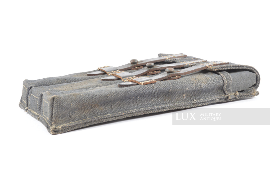 Early pair of MP38/40 pouches in grey canvas, « bdr41/42 » - photo 36