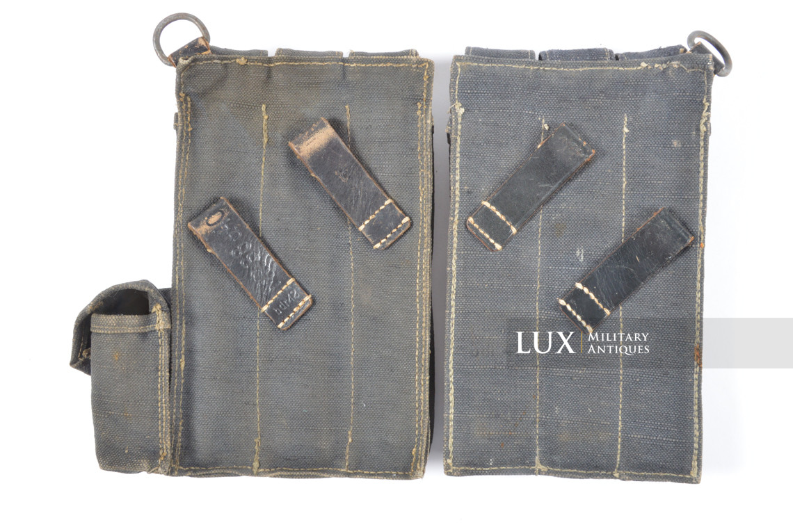 Early pair of MP38/40 pouches in grey canvas, « bdr41/42 » - photo 8