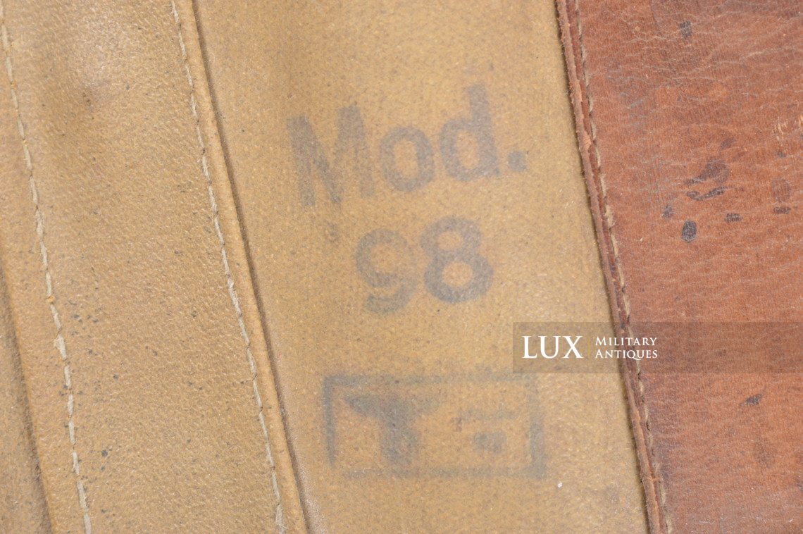 Très rare housse de protection pour Mauser 98k en toile cirée jaune sable, « gan 42 » - photo 15