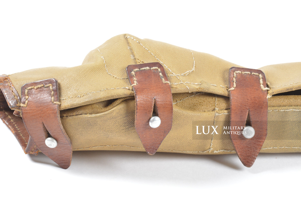 Très rare housse de protection pour Mauser 98k en toile cirée jaune sable, « gan 42 » - photo 9