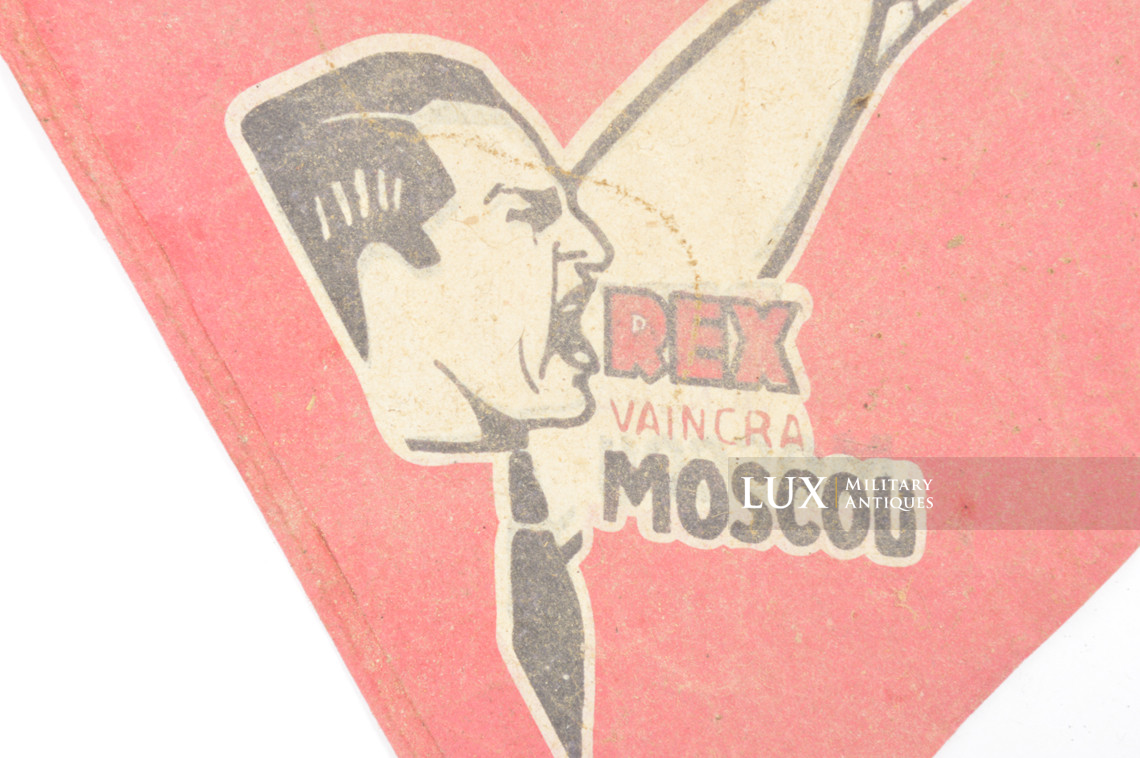 Rare fanion papier du mouvement politique, « REX » - photo 9
