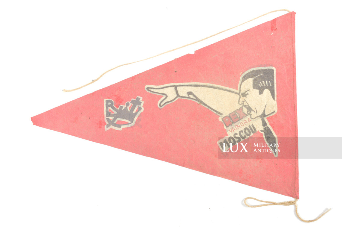Rare fanion papier du mouvement politique, « REX » - photo 12