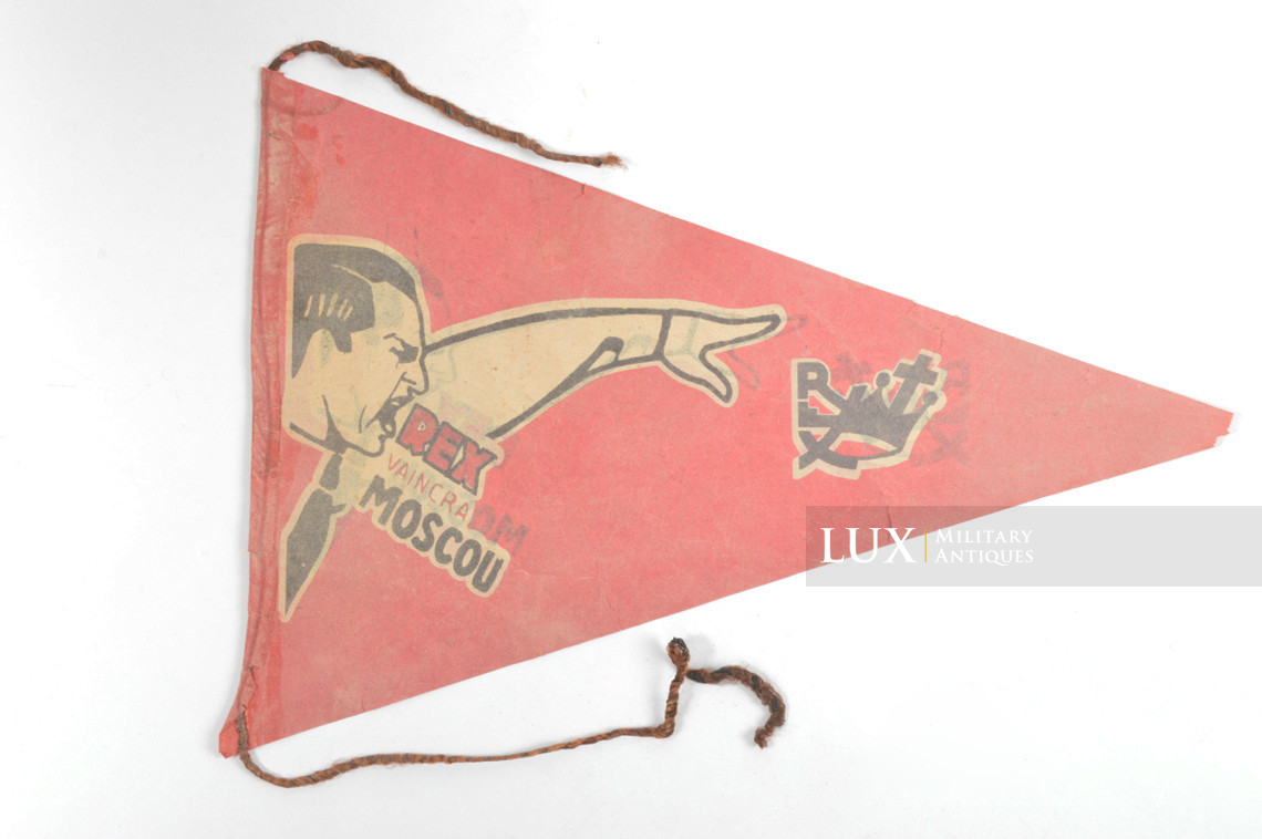 Rare fanion papier du mouvement politique, « REX » - photo 10