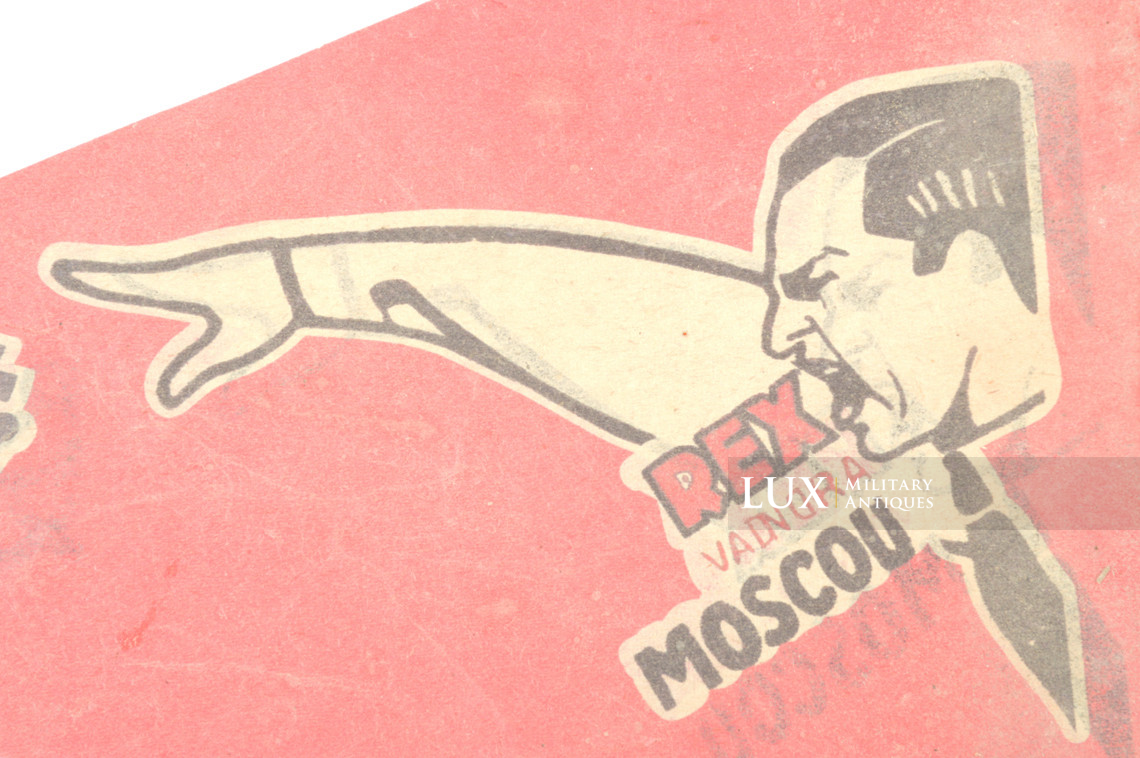 Rare fanion papier du mouvement politique, « REX » - photo 8