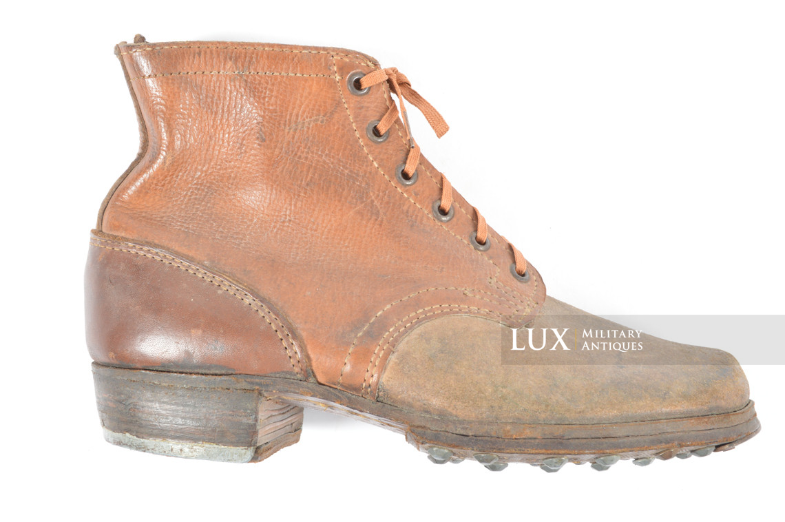 Unissued late-war German low ankle boots, « 1944 » - photo 9