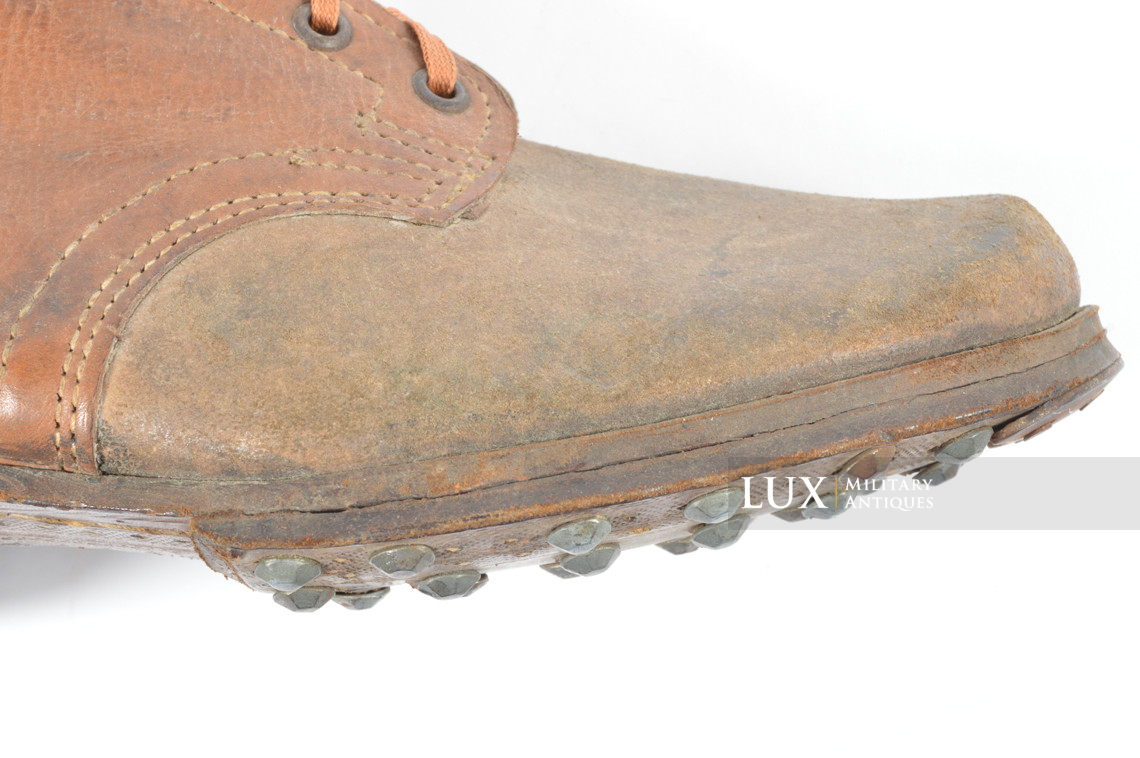 Unissued late-war German low ankle boots, « 1944 » - photo 14