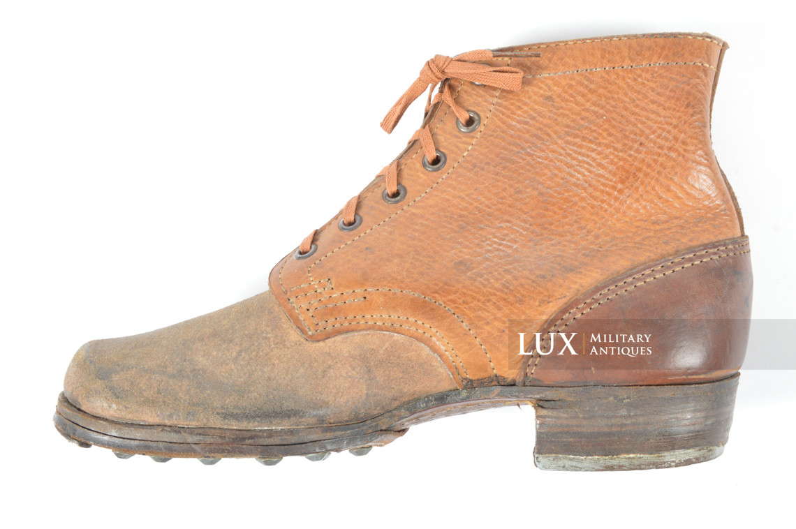 Unissued late-war German low ankle boots, « 1944 » - photo 15