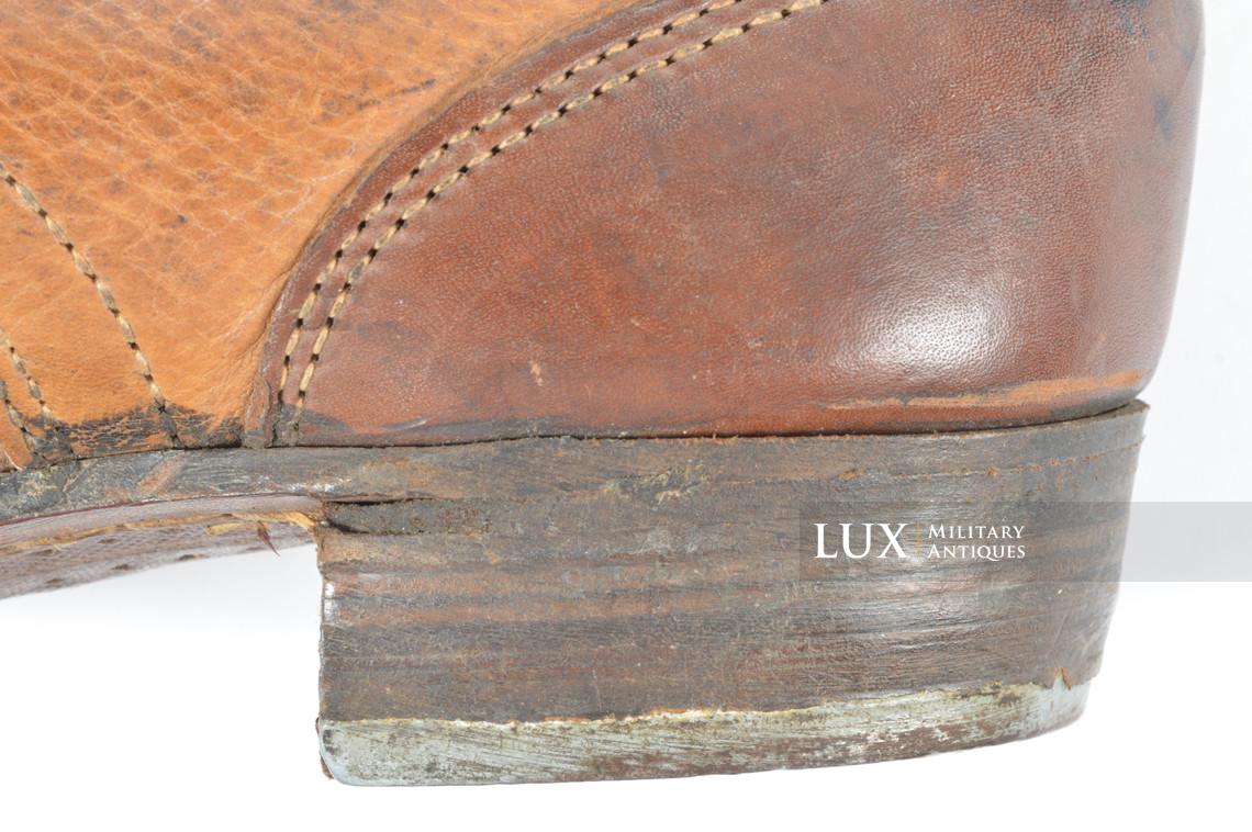 Unissued late-war German low ankle boots, « 1944 » - photo 17