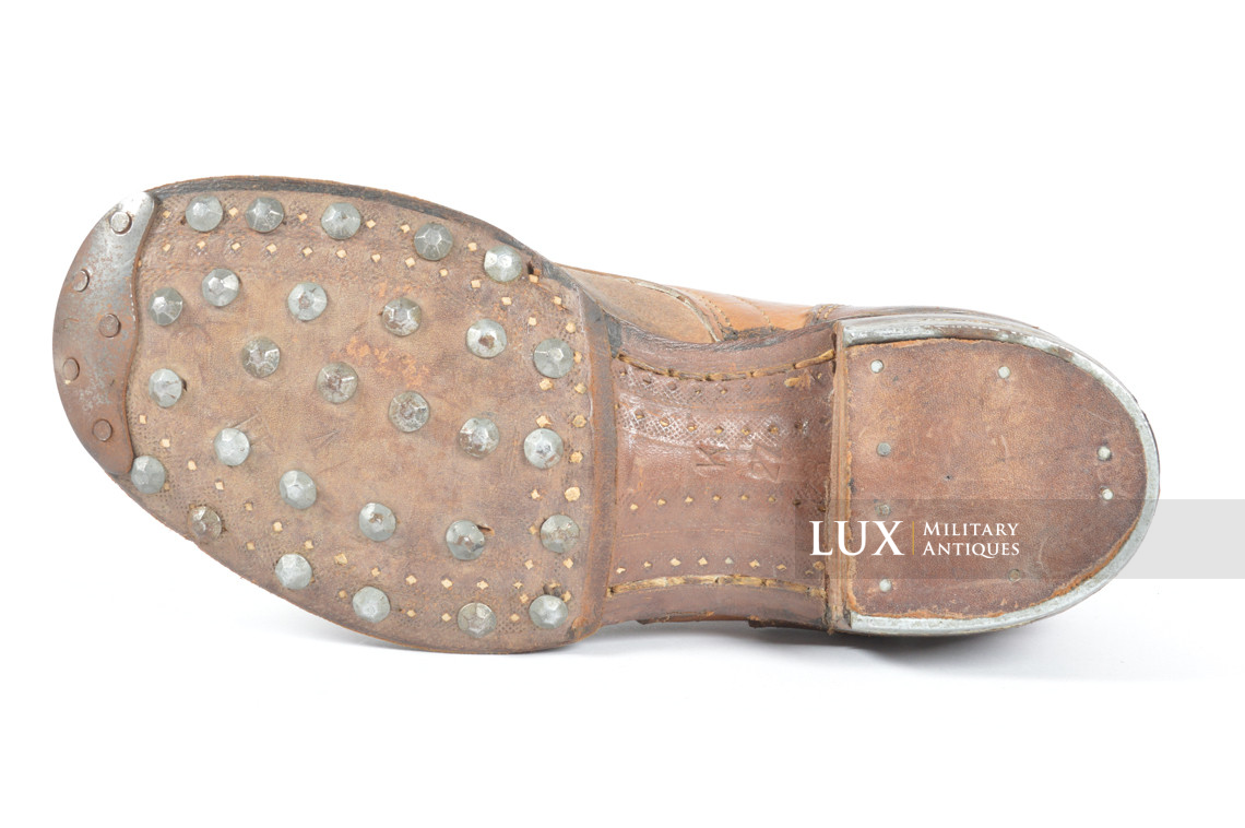 Unissued late-war German low ankle boots, « 1944 » - photo 19