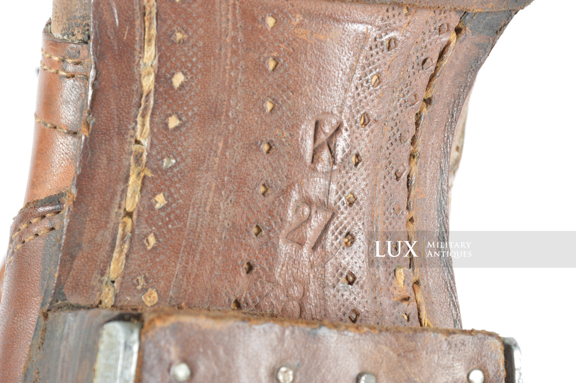 Unissued late-war German low ankle boots, « 1944 » - photo 21