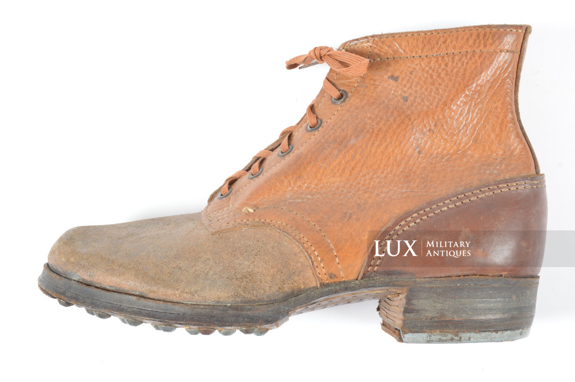 Unissued late-war German low ankle boots, « 1944 » - photo 24