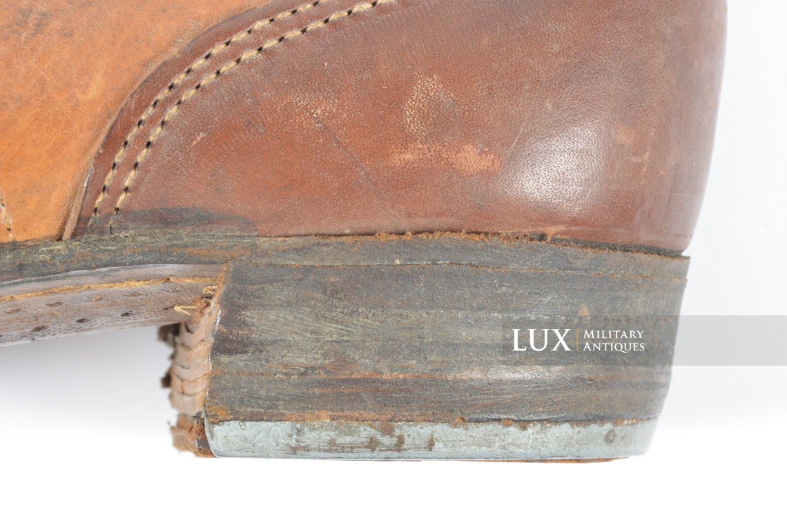 Unissued late-war German low ankle boots, « 1944 » - photo 28