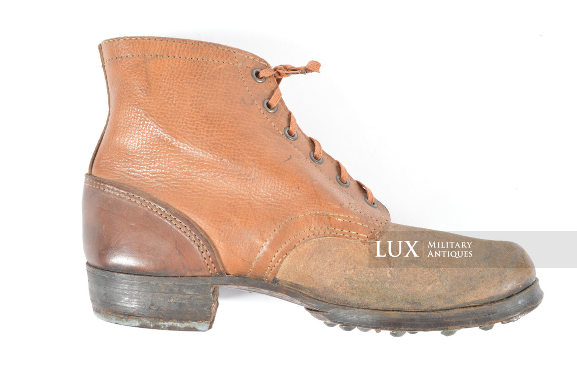 Unissued late-war German low ankle boots, « 1944 » - photo 30