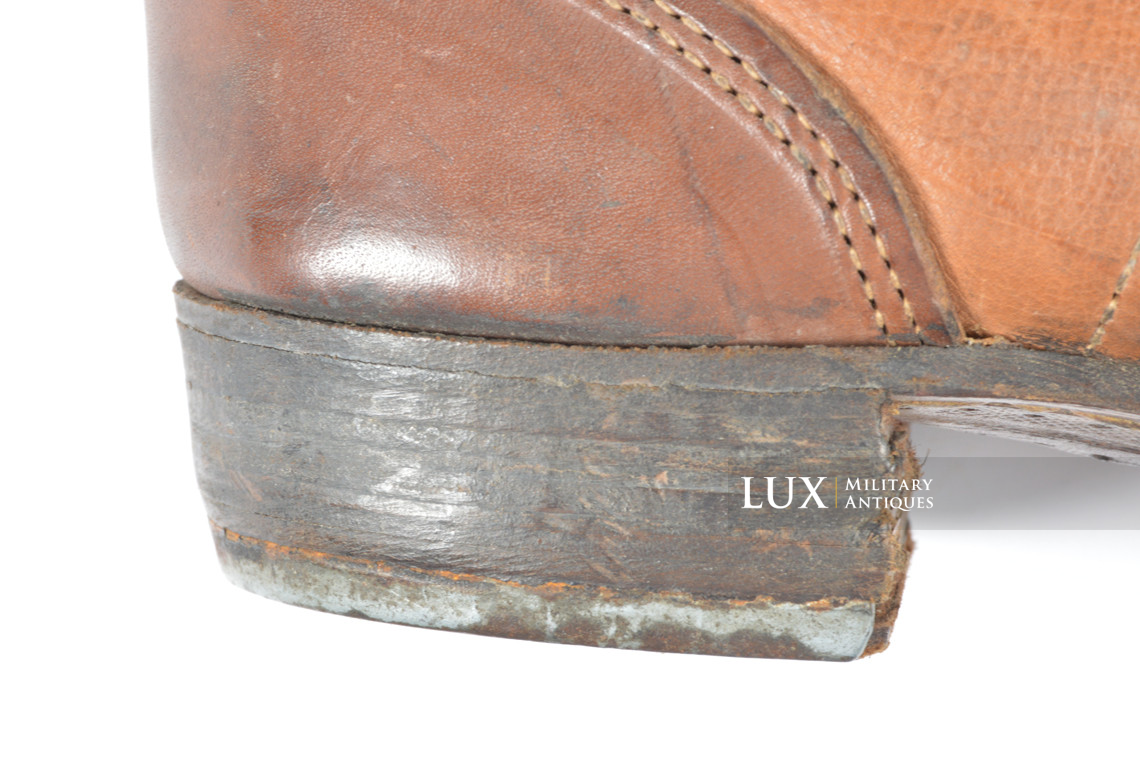 Unissued late-war German low ankle boots, « 1944 » - photo 32