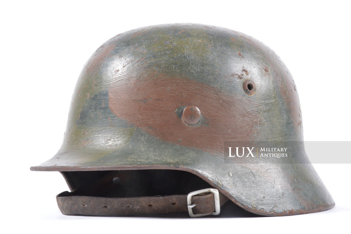 M35 Luftwaffe two-tone brush camouflage combat helmet, « ET64 » - photo 8