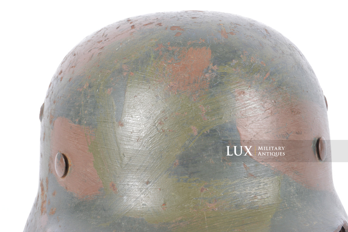 M35 Luftwaffe two-tone brush camouflage combat helmet, « ET64 » - photo 24