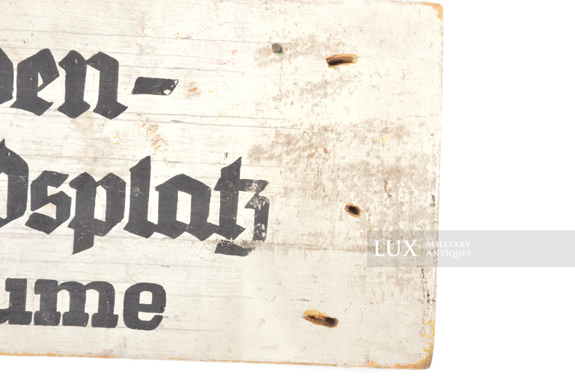 German troop medical first aid station sign, « Dr. Blume » - photo 12
