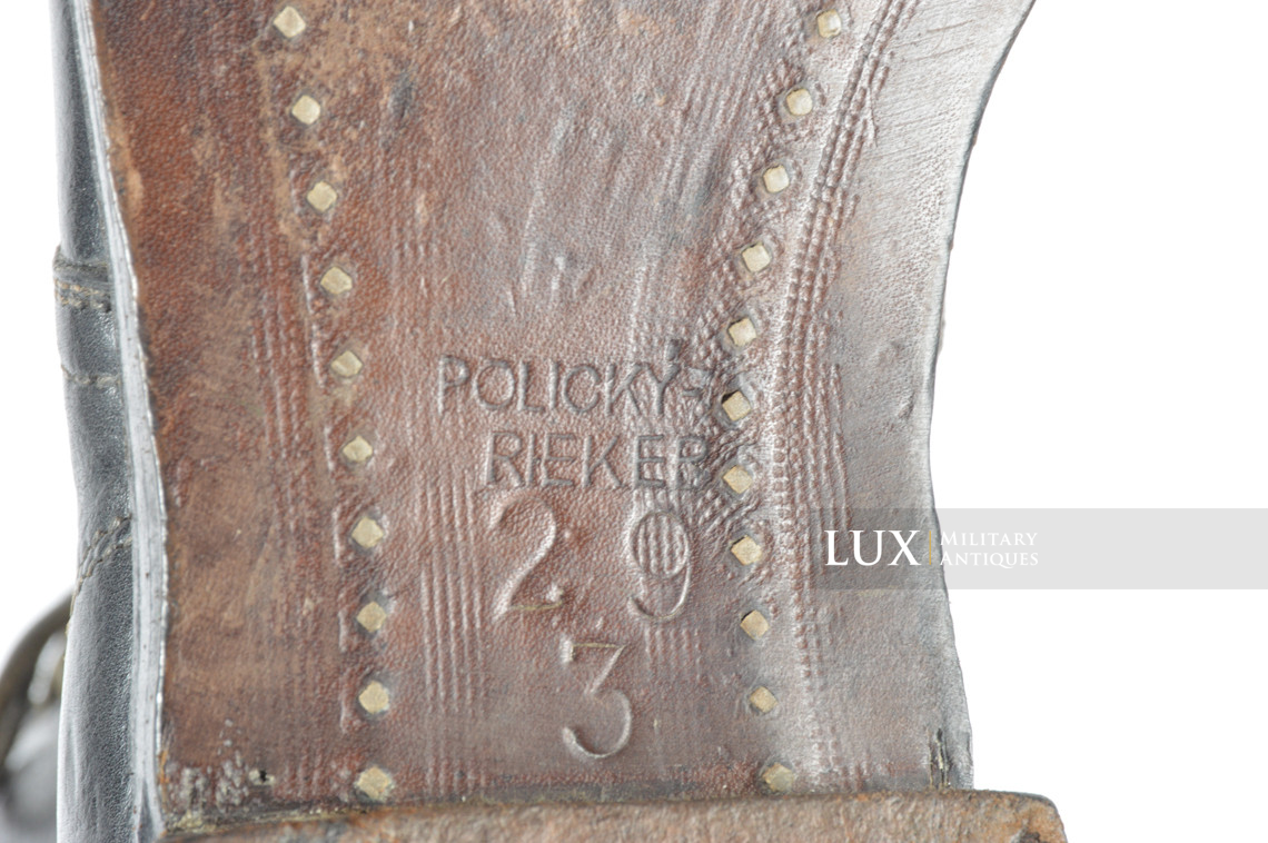Bottes de saut de parachutiste allemand fin de guerre, « Policky-Rieker » - photo 20