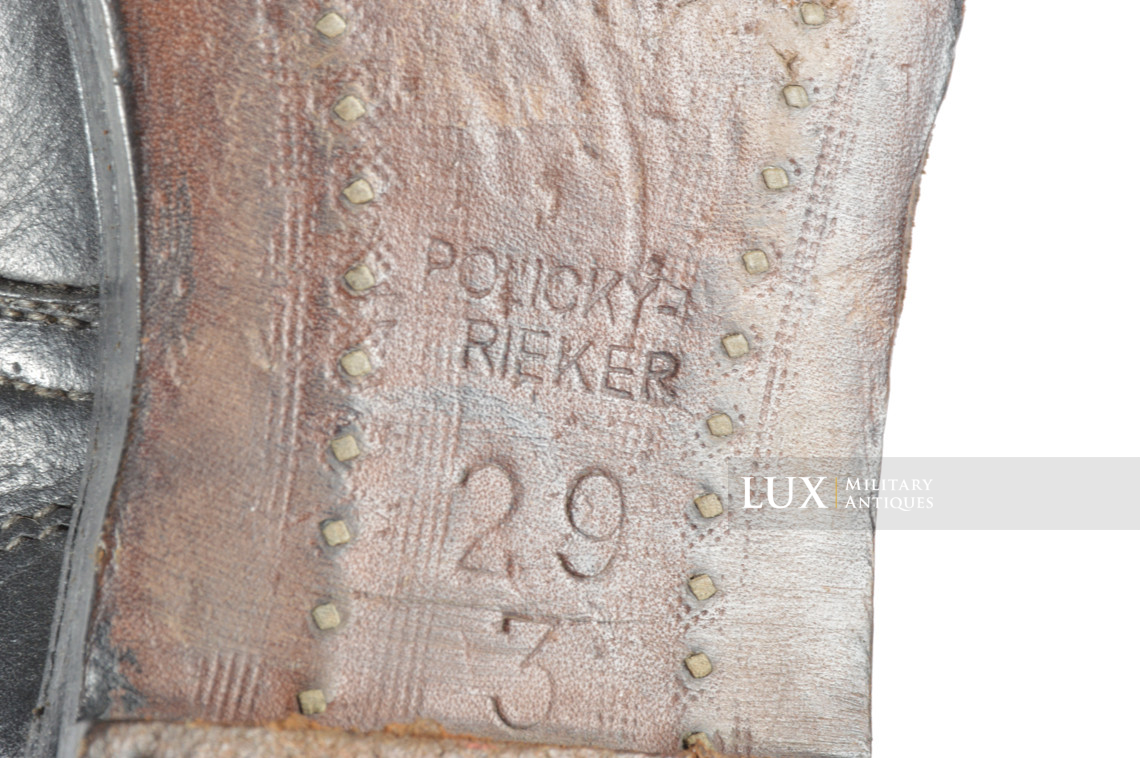 Bottes de saut de parachutiste allemand fin de guerre, « Policky-Rieker » - photo 35