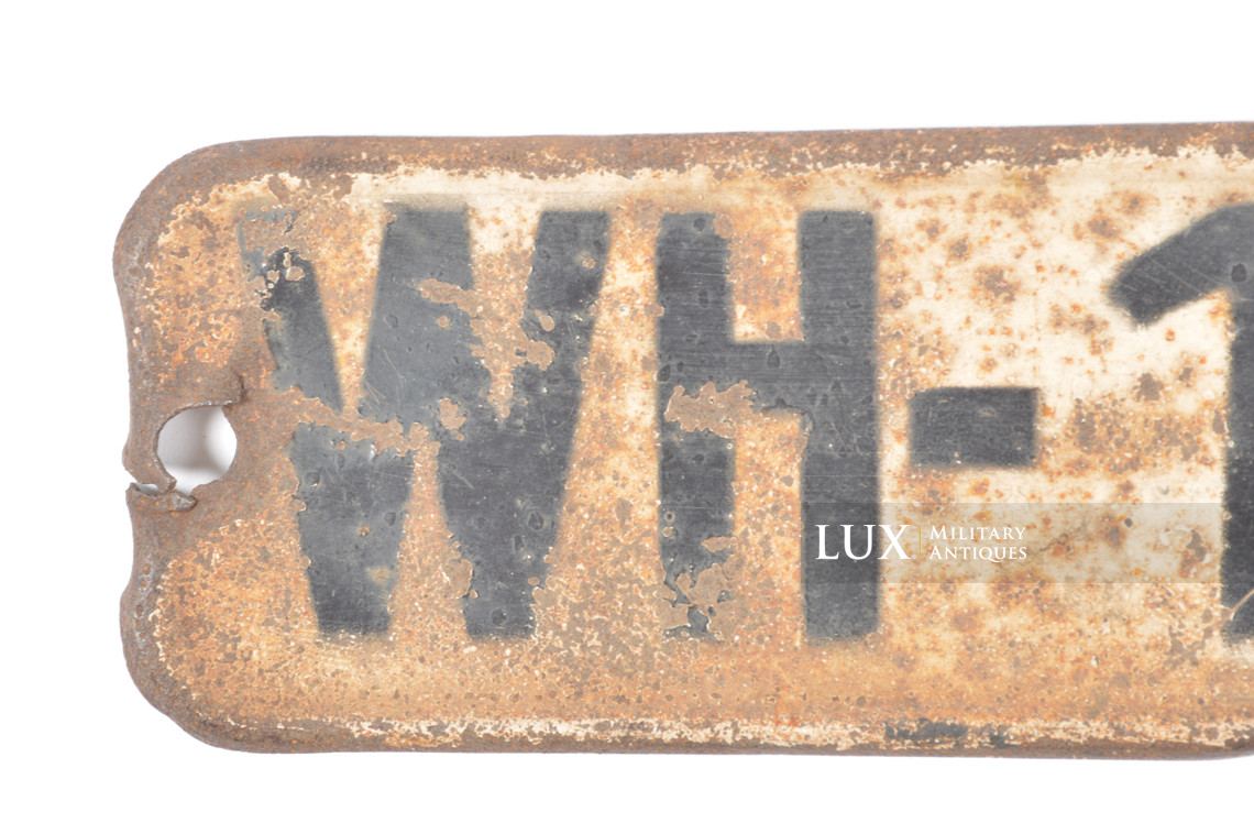Rare plaque d’immatriculation allemande d’une « VW 166 Schwimmwagen » - photo 9