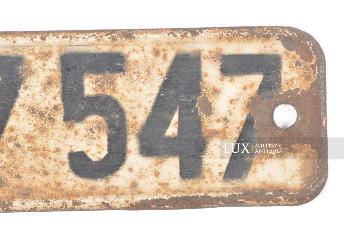 Rare plaque d’immatriculation allemande d’une « VW 166 Schwimmwagen » - photo 16