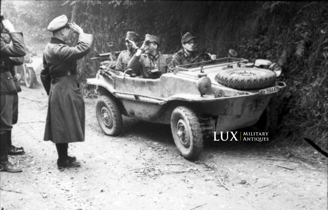 Rare plaque d’immatriculation allemande d’une « VW 166 Schwimmwagen » - photo 8