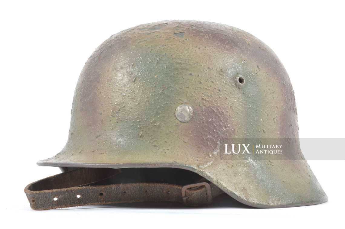 M35 Heer three tone sawdust textured camouflage combat helmet, « Normandy » - photo 8