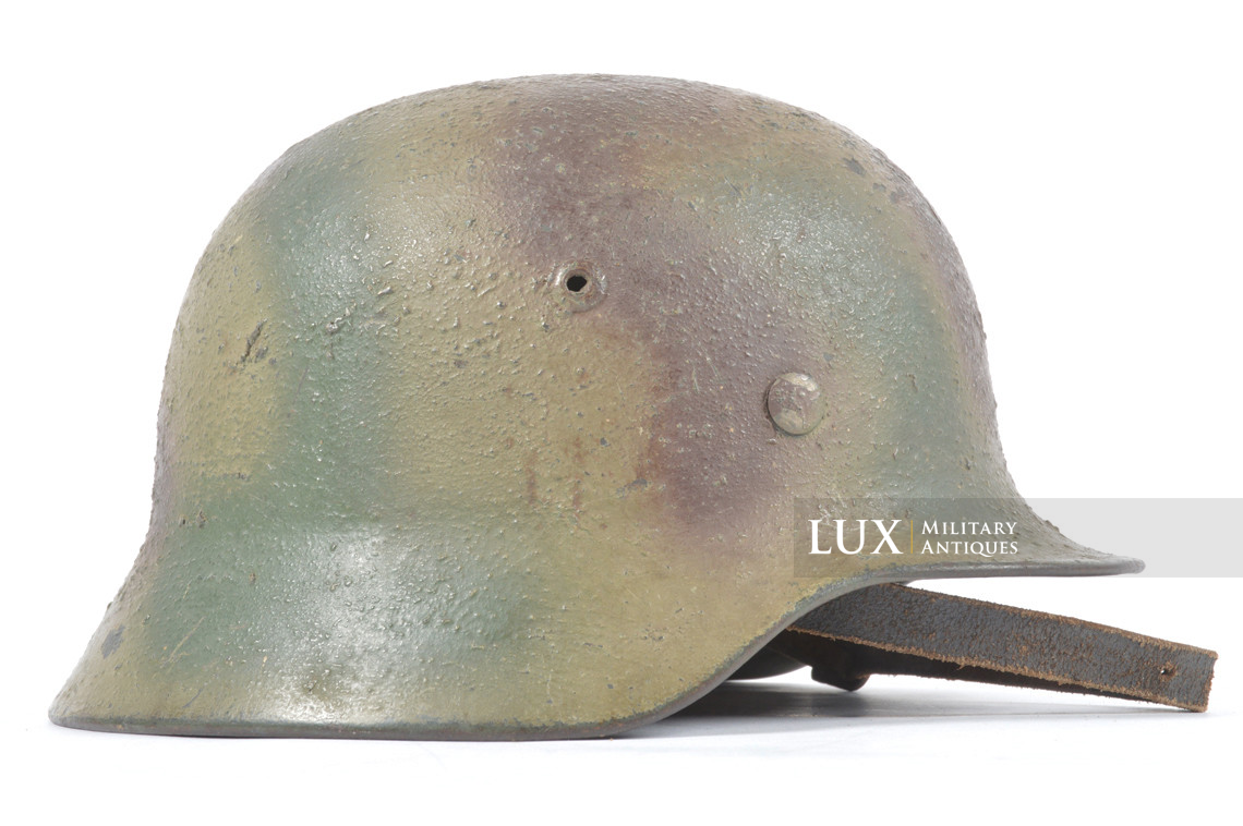 M35 Heer three tone sawdust textured camouflage combat helmet, « Normandy » - photo 11