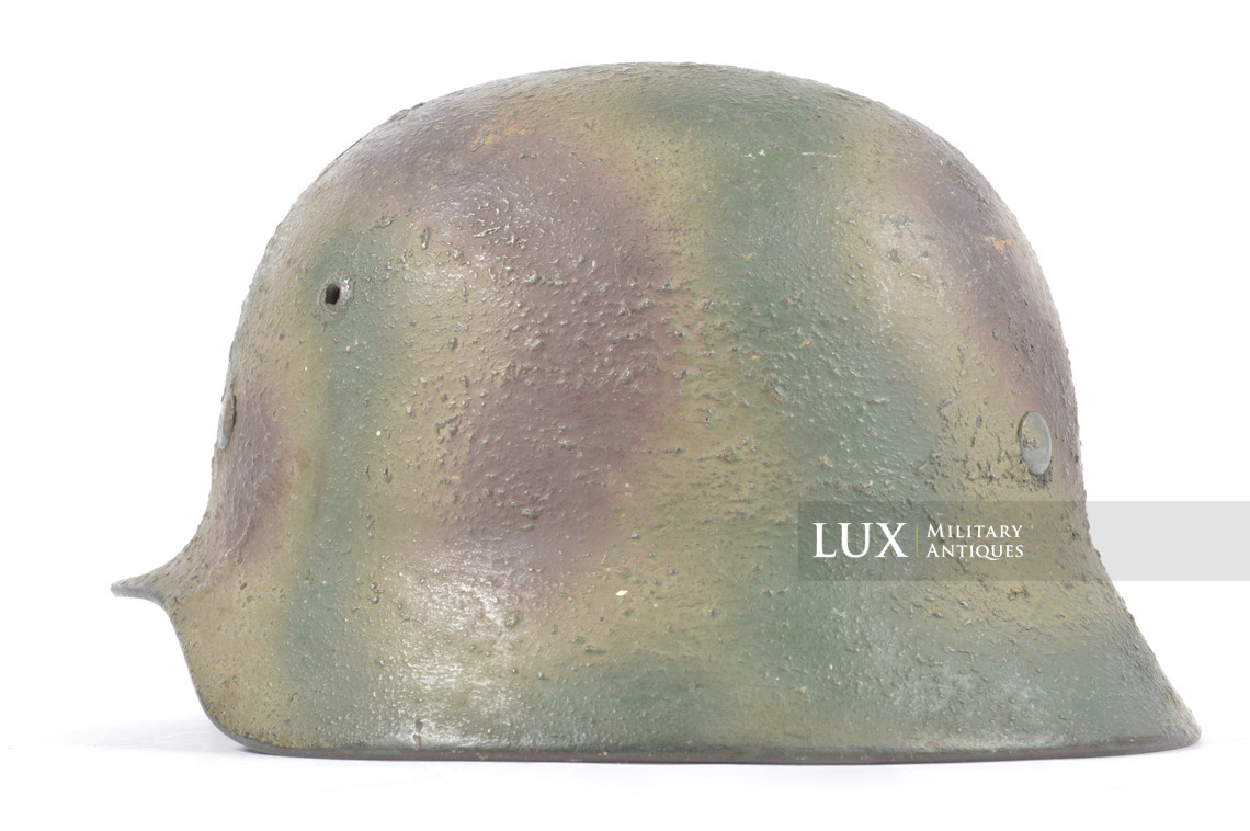 M35 Heer three tone sawdust textured camouflage combat helmet, « Normandy » - photo 14