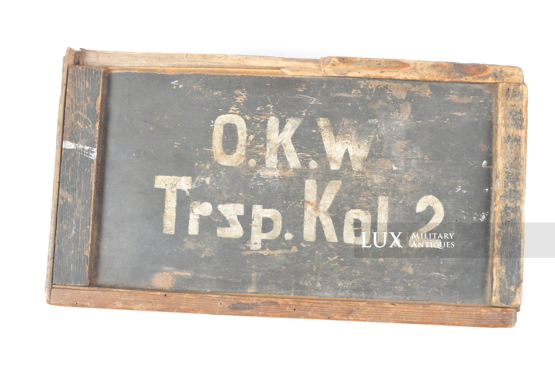 Caisse allemande de rangement, « O.K.W. Trsp. Kol » - photo 8