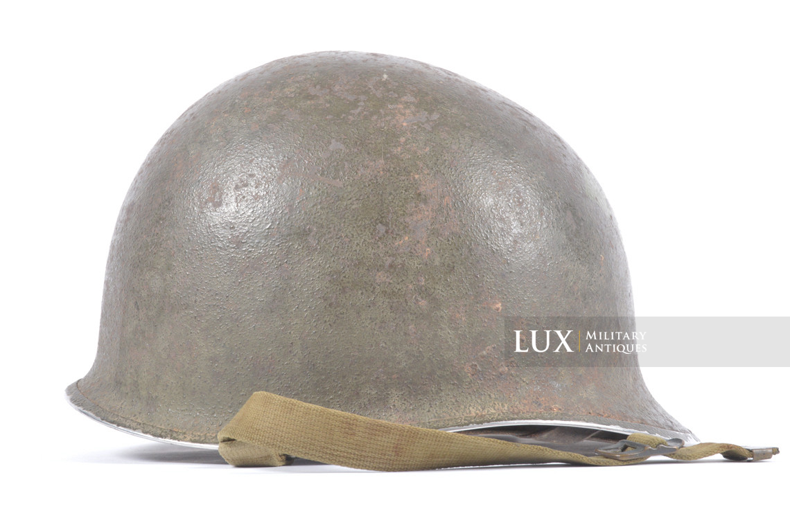 USM1 4th Infantry Division fixed bale camouflaged combat helmet, « IVY DIVISION » - photo 11
