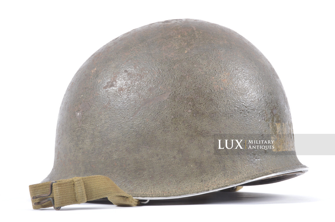 USM1 4th Infantry Division fixed bale camouflaged combat helmet, « IVY DIVISION » - photo 15