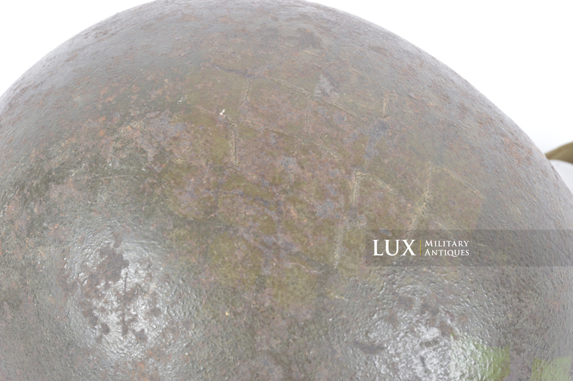 USM1 4th Infantry Division fixed bale camouflaged combat helmet, « IVY DIVISION » - photo 45