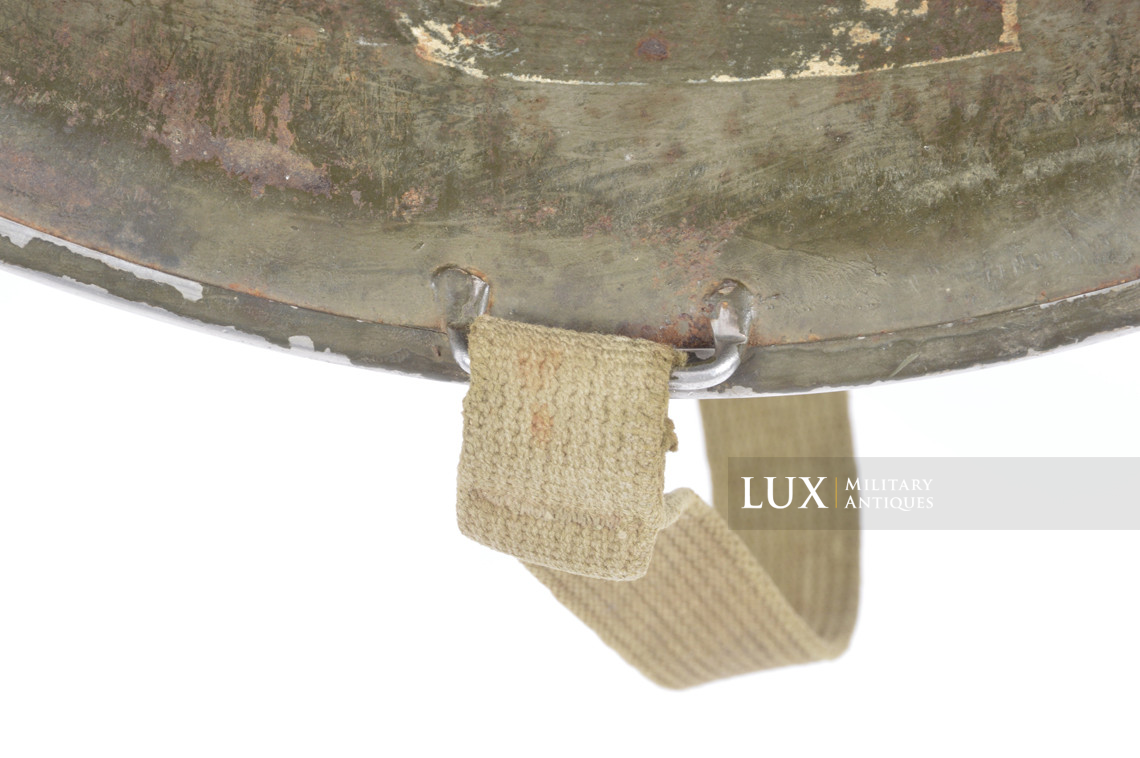 USM1 4th Infantry Division fixed bale camouflaged combat helmet, « IVY DIVISION » - photo 57